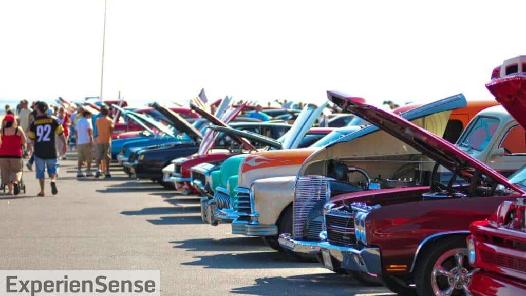 Parasoles de coche en ferias